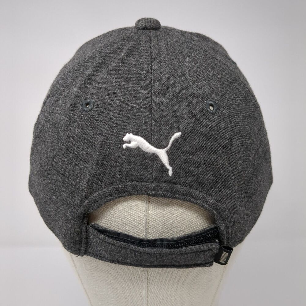 Puma Strapback Hat Gray Osfa Solid Adjustable Emb… - image 5